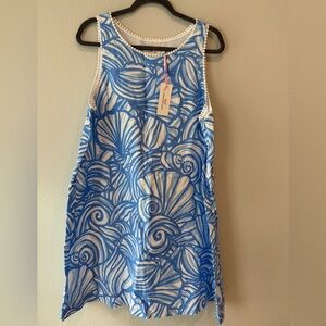 Vineyard Vines Blue and White Floral Shift Dress